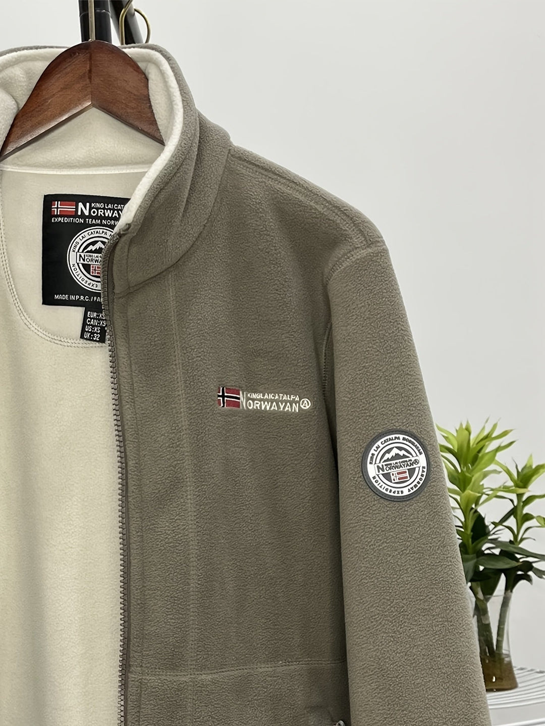 Dennis | Fleece Jas Heren Outdoor Rits Staande Kraag