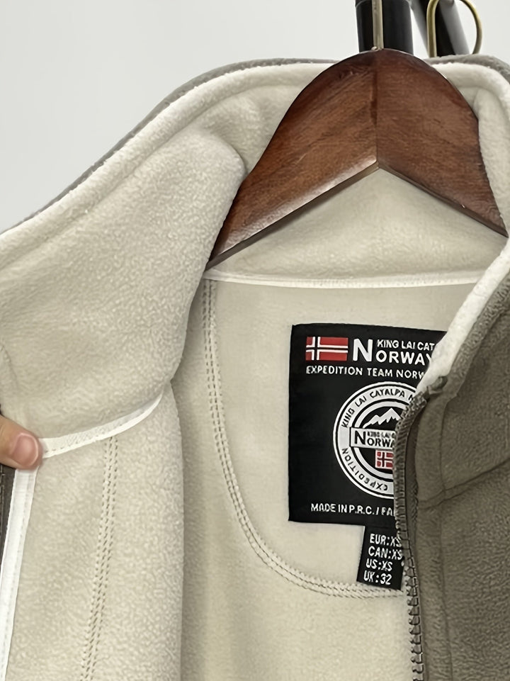 Dennis | Fleece Jas Heren Outdoor Rits Staande Kraag