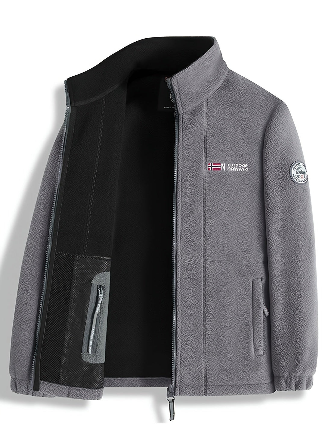 Dennis | Fleece Jas Heren Outdoor Rits Staande Kraag
