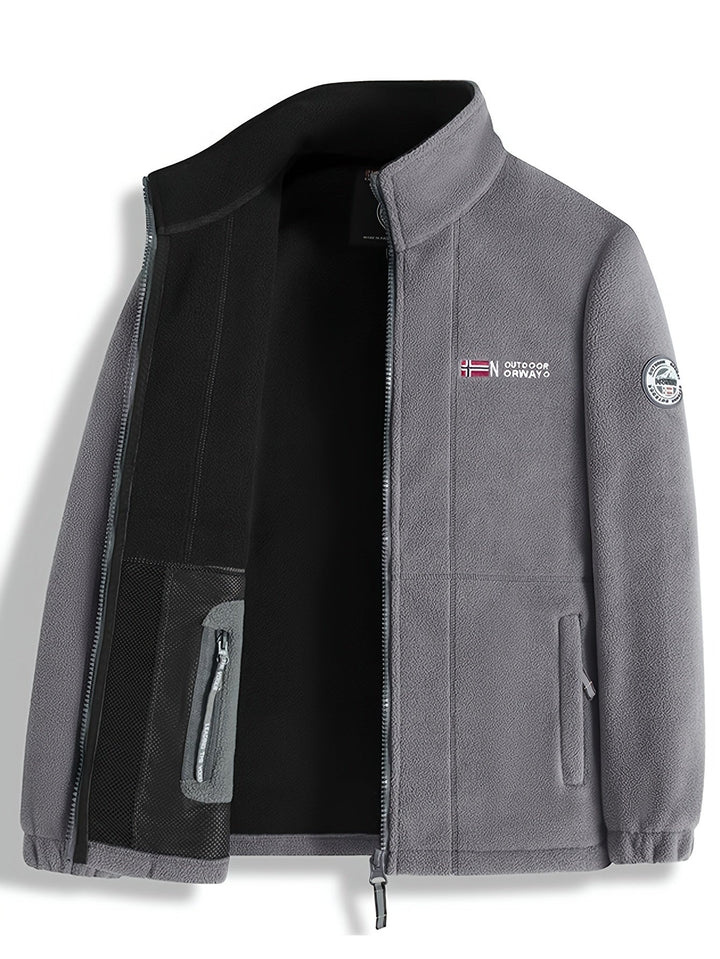 Dennis | Fleece Jas Heren Outdoor Rits Staande Kraag