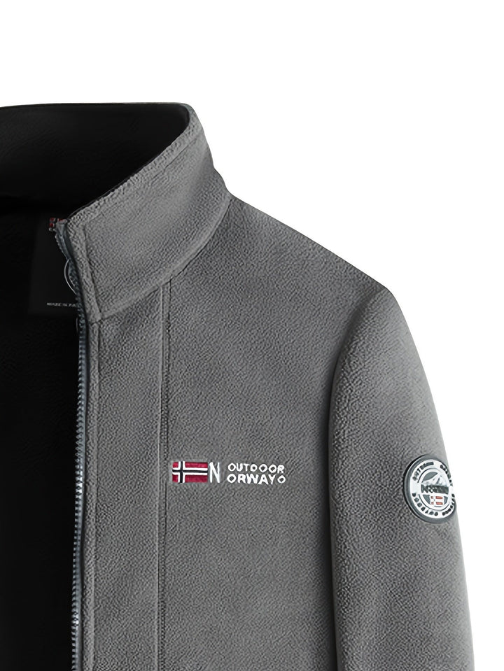 Dennis | Fleece Jas Heren Outdoor Rits Staande Kraag
