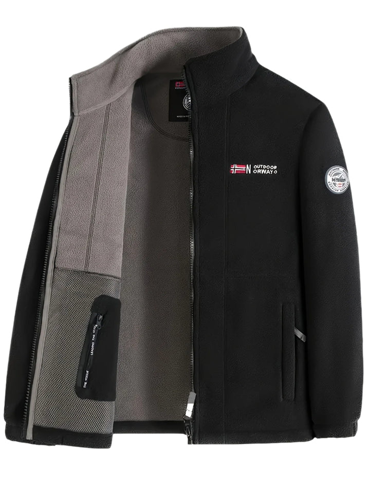Dennis | Fleece Jas Heren Outdoor Rits Staande Kraag