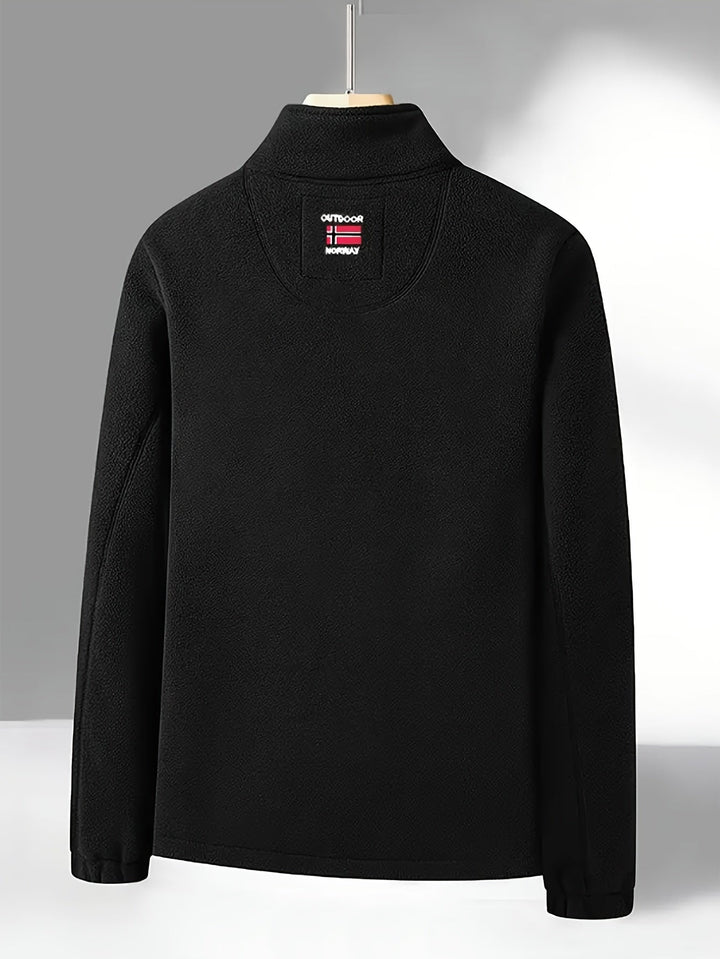Dennis | Fleece Jas Heren Outdoor Rits Staande Kraag