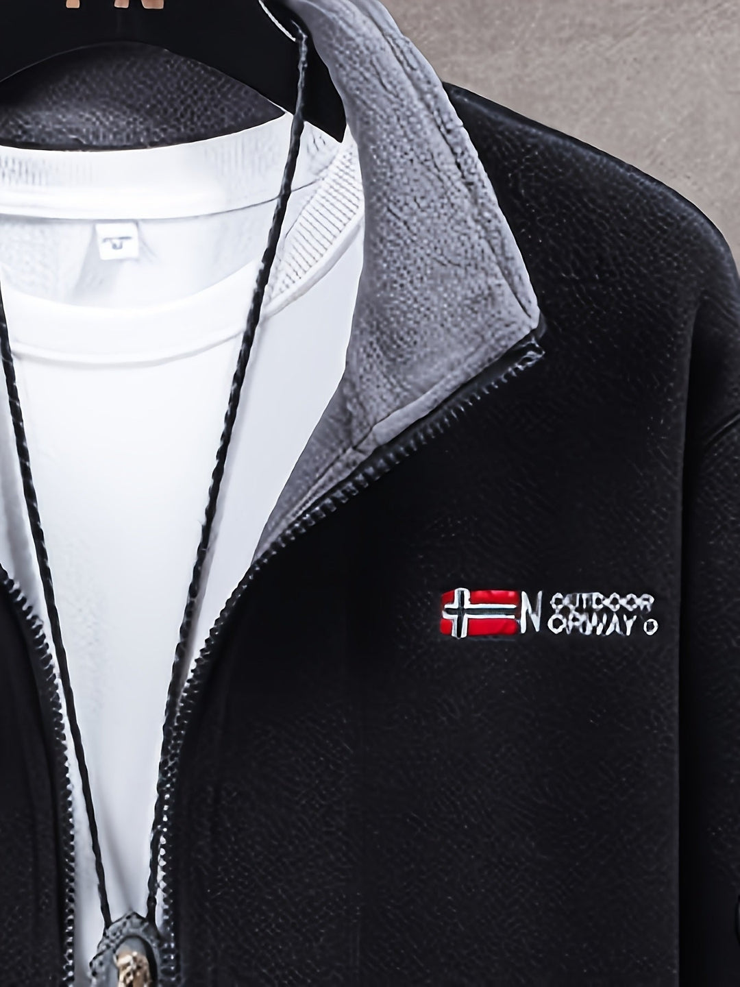 Dennis | Fleece Jas Heren Outdoor Rits Staande Kraag