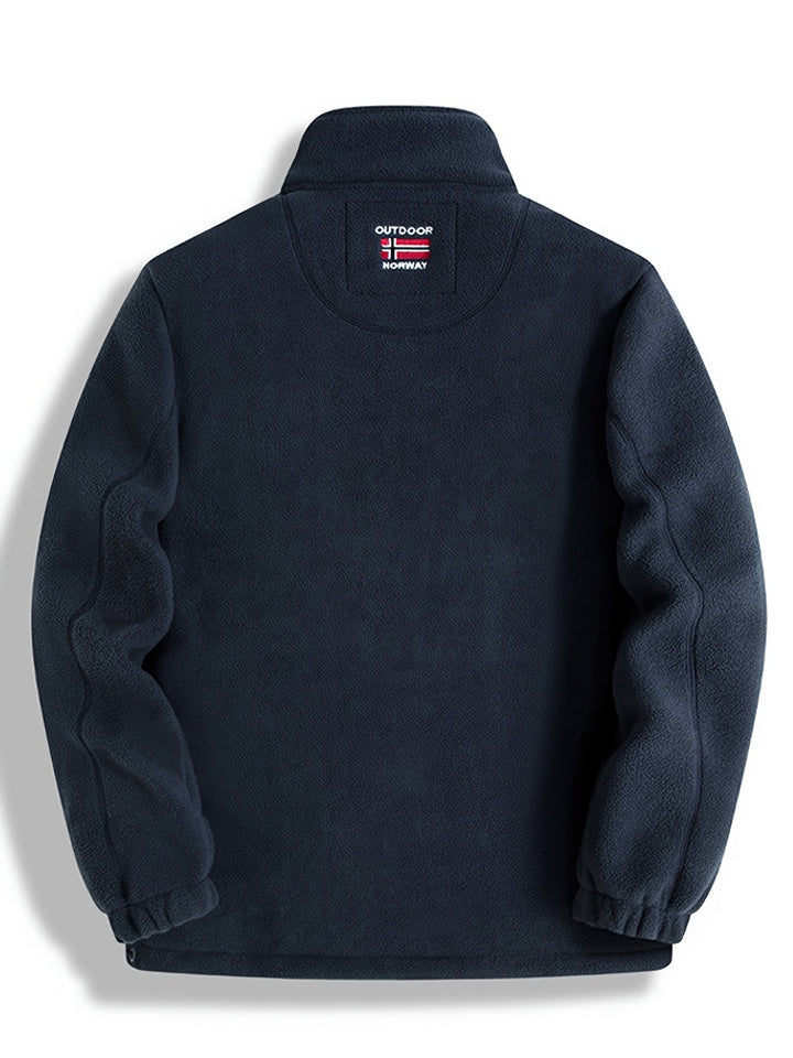 Dennis | Fleece Jas Heren Outdoor Rits Staande Kraag