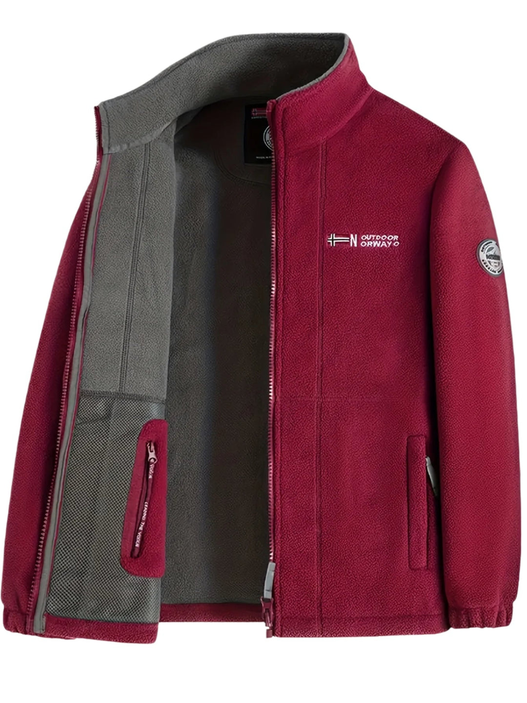 Dennis | Fleece Jas Heren Outdoor Rits Staande Kraag