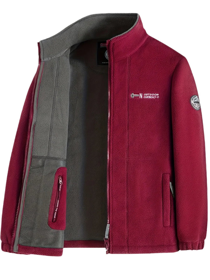 Dennis | Fleece Jas Heren Outdoor Rits Staande Kraag