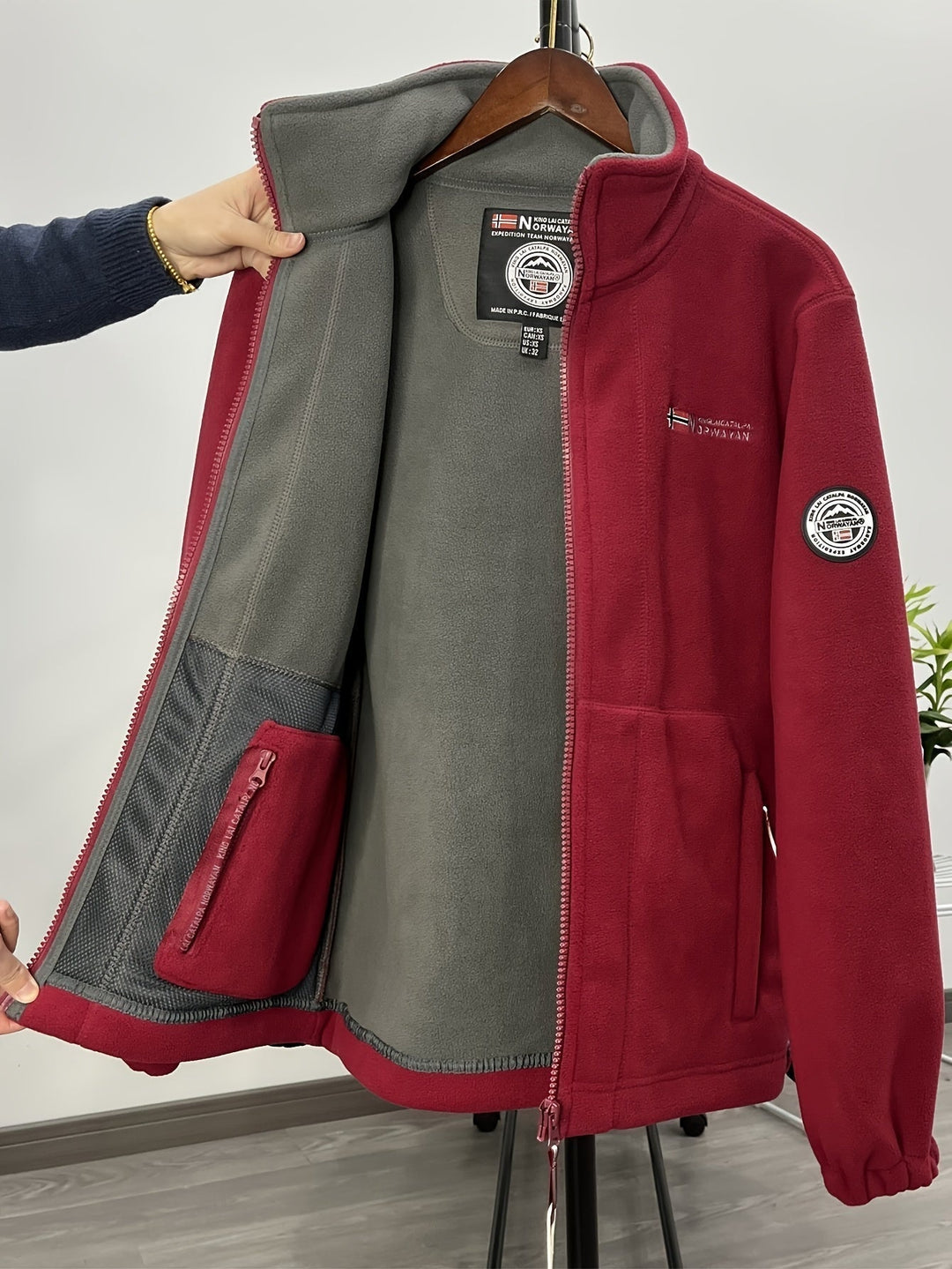 Dennis | Fleece Jas Heren Outdoor Rits Staande Kraag