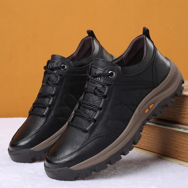 Dennis | Leren Derby Schoenen Heren Veterschoenen Robuuste Zool