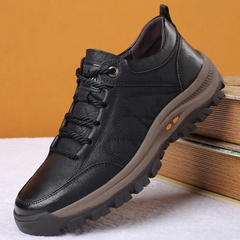 Dennis | Leren Derby Schoenen Heren Veterschoenen Robuuste Zool