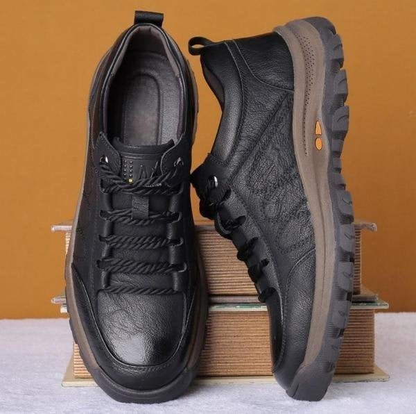 Dennis | Leren Derby Schoenen Heren Veterschoenen Robuuste Zool