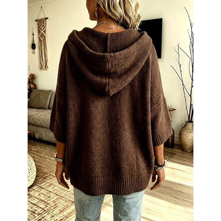 Dorothea | Women's Oversized Hooded Cardigan Sweater Knit