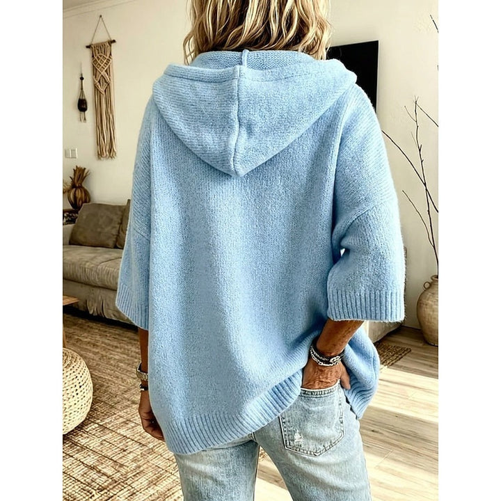 Dorothea | Women's Oversized Hooded Cardigan Sweater Knit