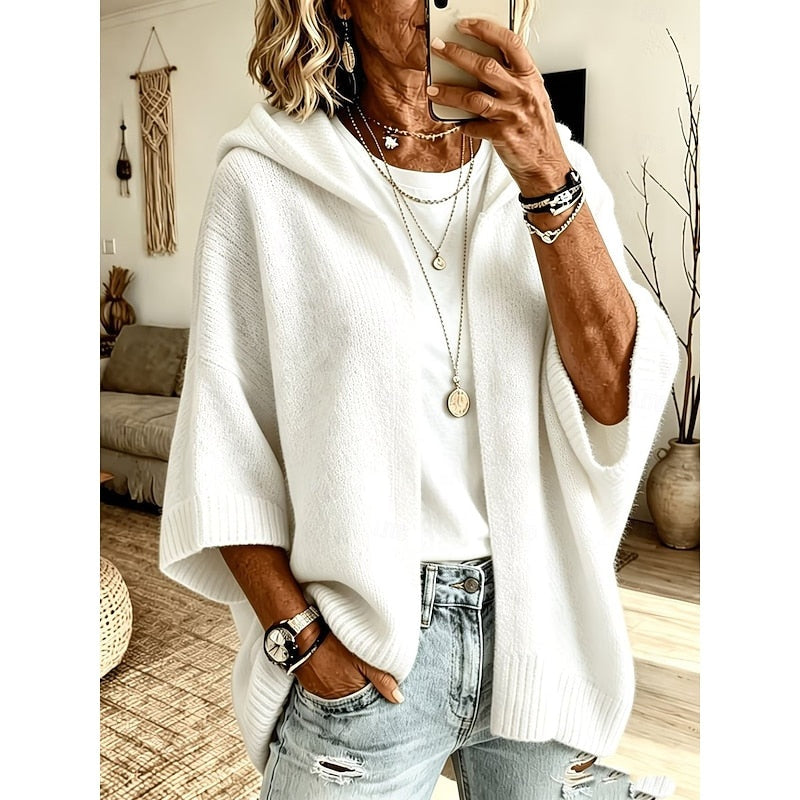 Dorothea | Women's Oversized Hooded Cardigan Sweater Knit