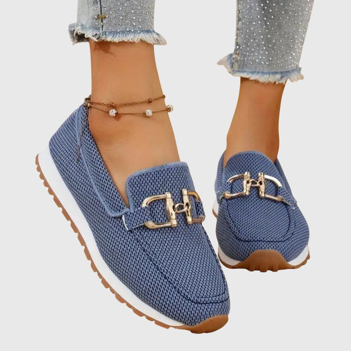 Emma | Penny Loafers Dames Platform Metalen Gesp