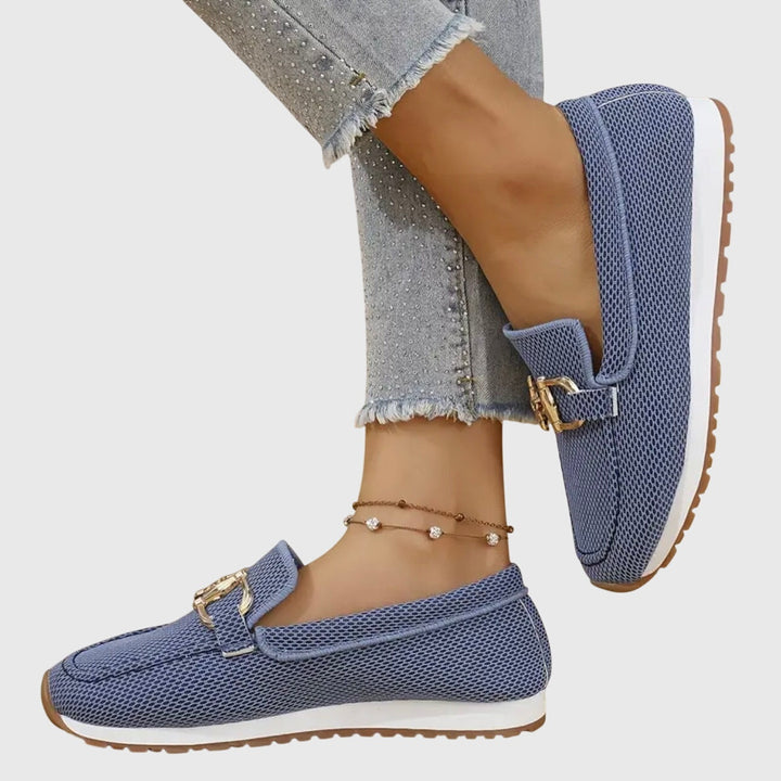 Emma | Penny Loafers Dames Platform Metalen Gesp