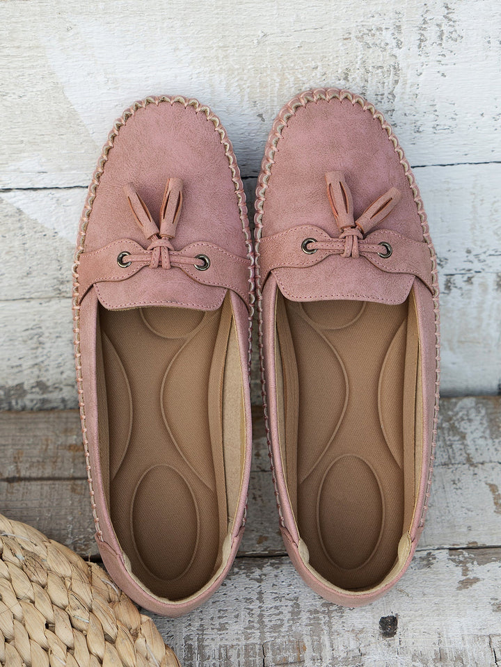 Esmee | Penny Loafers Dames Suède Kwastje Instap