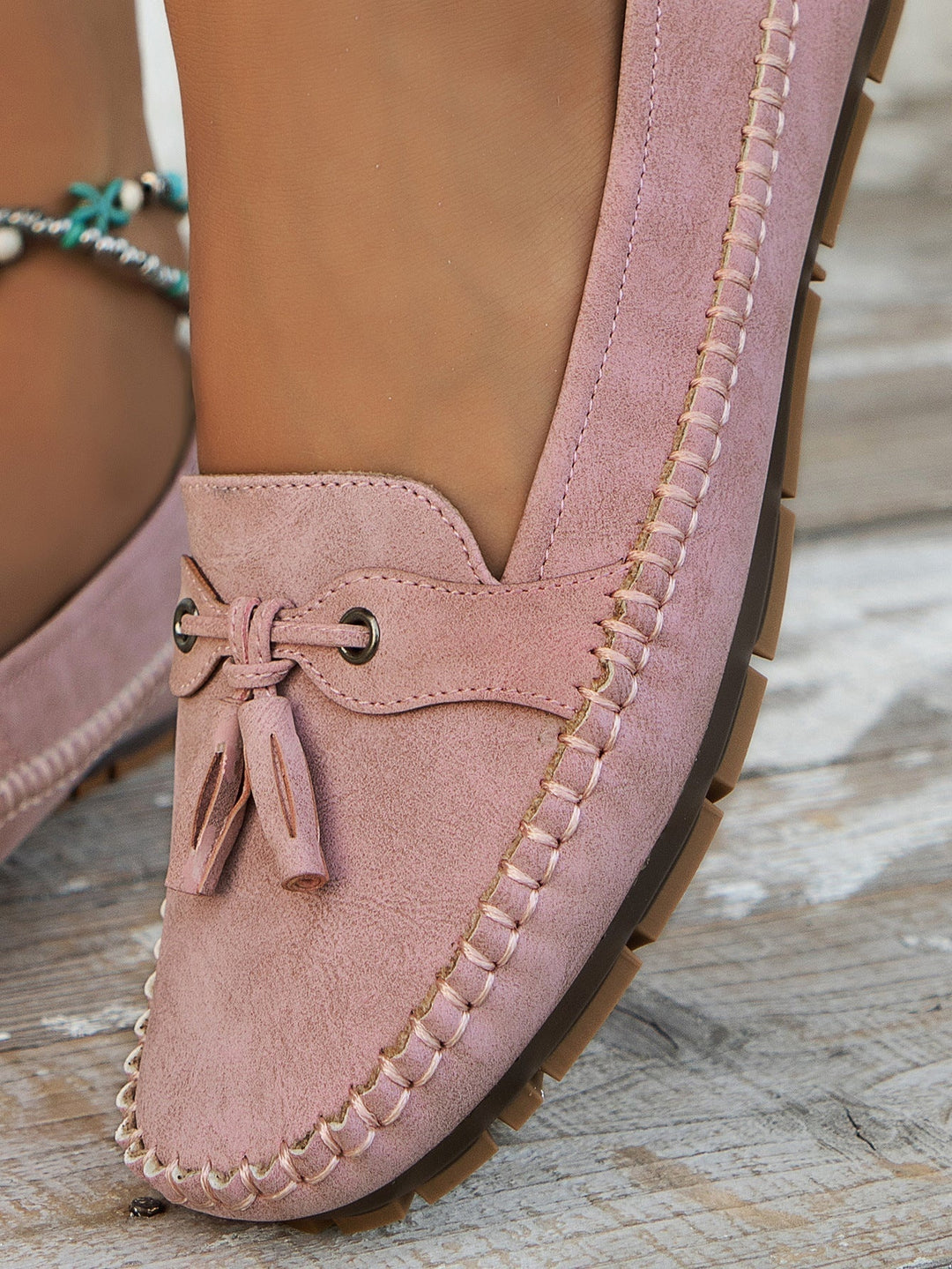 Esmee | Penny Loafers Dames Suède Kwastje Instap