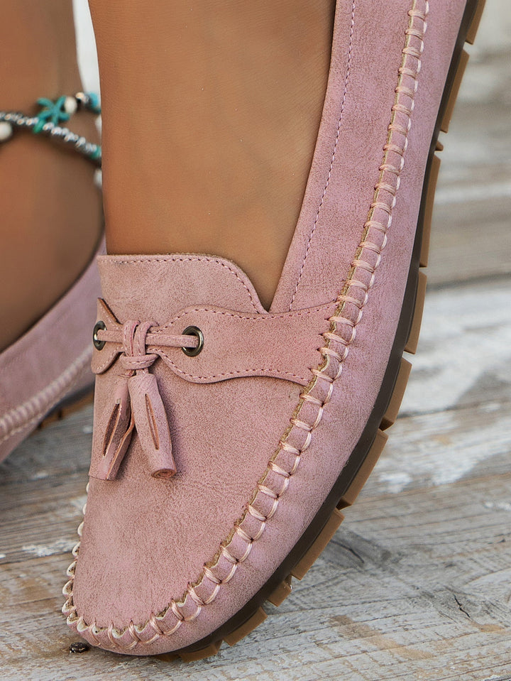 Esmee | Penny Loafers Dames Suède Kwastje Instap