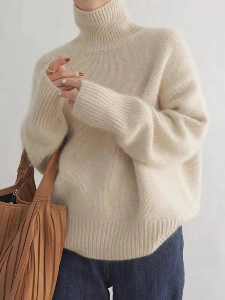 Femke | Kasjmier Trui Dames Coltrui Oversized