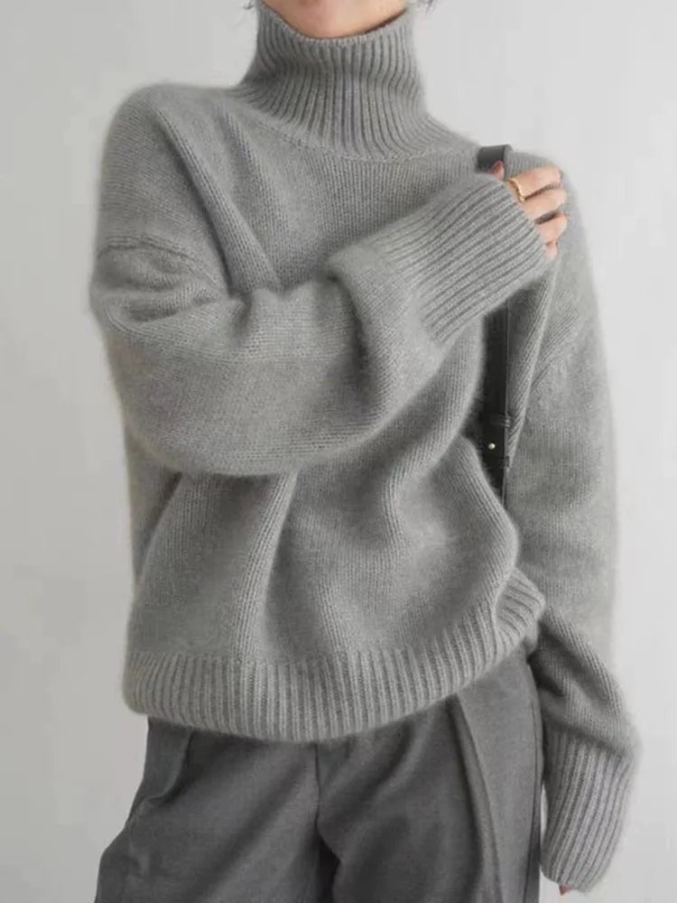 Femke | Kasjmier Trui Dames Coltrui Oversized