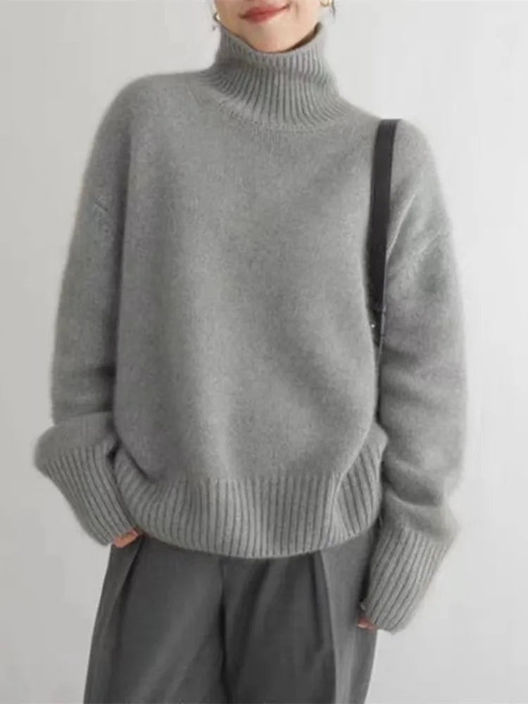 Femke | Kasjmier Trui Dames Coltrui Oversized