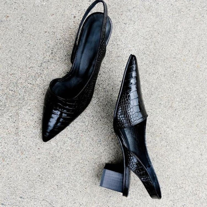 Femke | Pumps Dames Spitse Neus Slingback Lage Hak