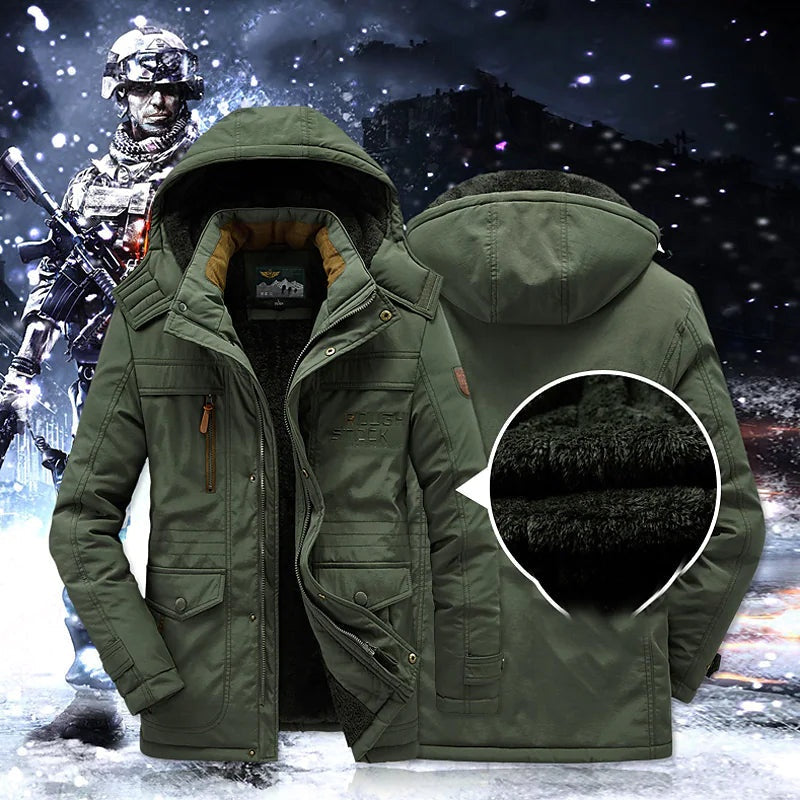 Finnegan | Men's Fleece Lined Parka Winter Jacket with Hood