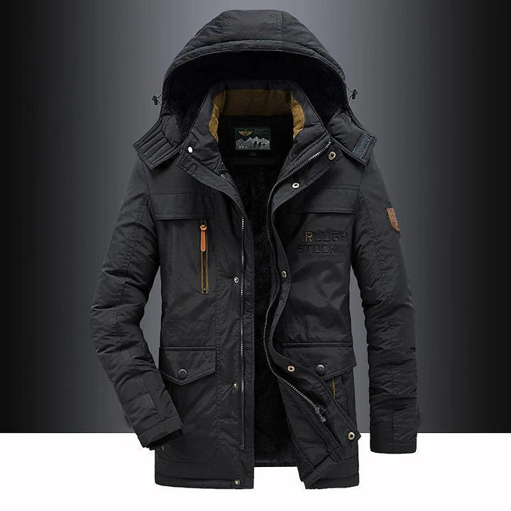Finnegan | Men's Fleece Lined Parka Winter Jacket with Hood