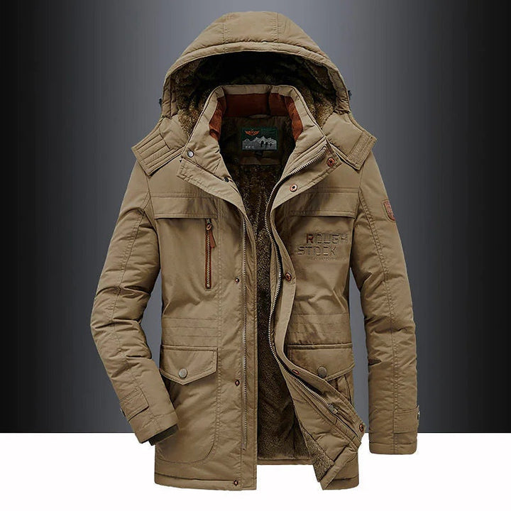 Finnegan | Men's Fleece Lined Parka Winter Jacket with Hood