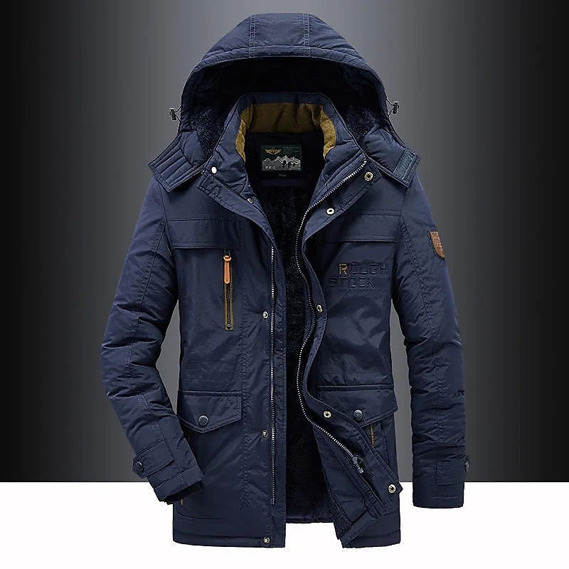 Finnegan | Men's Fleece Lined Parka Winter Jacket with Hood
