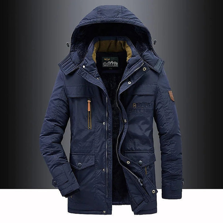 Finnegan | Men's Fleece Lined Parka Winter Jacket with Hood