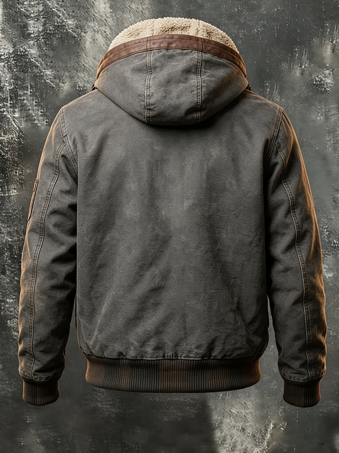 Finnegan | Men's Sherpa Lined Bomber Jacket with Hood