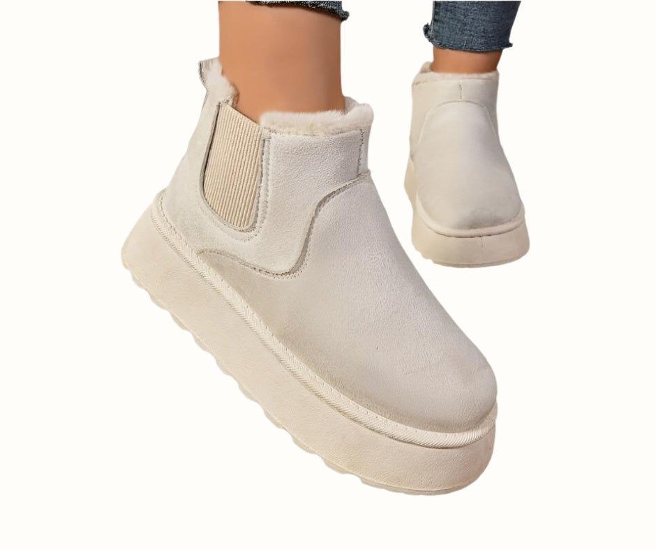 Floor | Enkellaarsjes Dames Gevoerd Platform