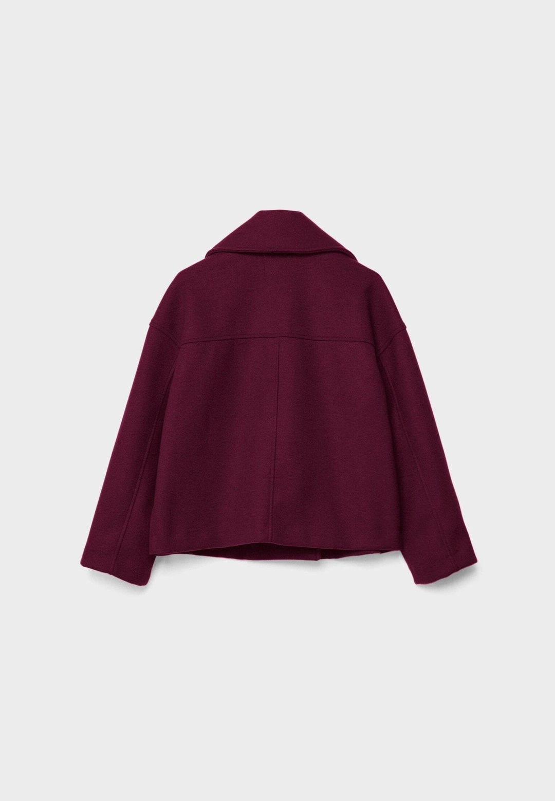 Florence | Women's Cropped Wool-Look Peacoat Double-Breasted