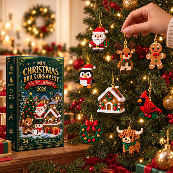 Christmas Brick Ornament Advent Calendar 24 Days