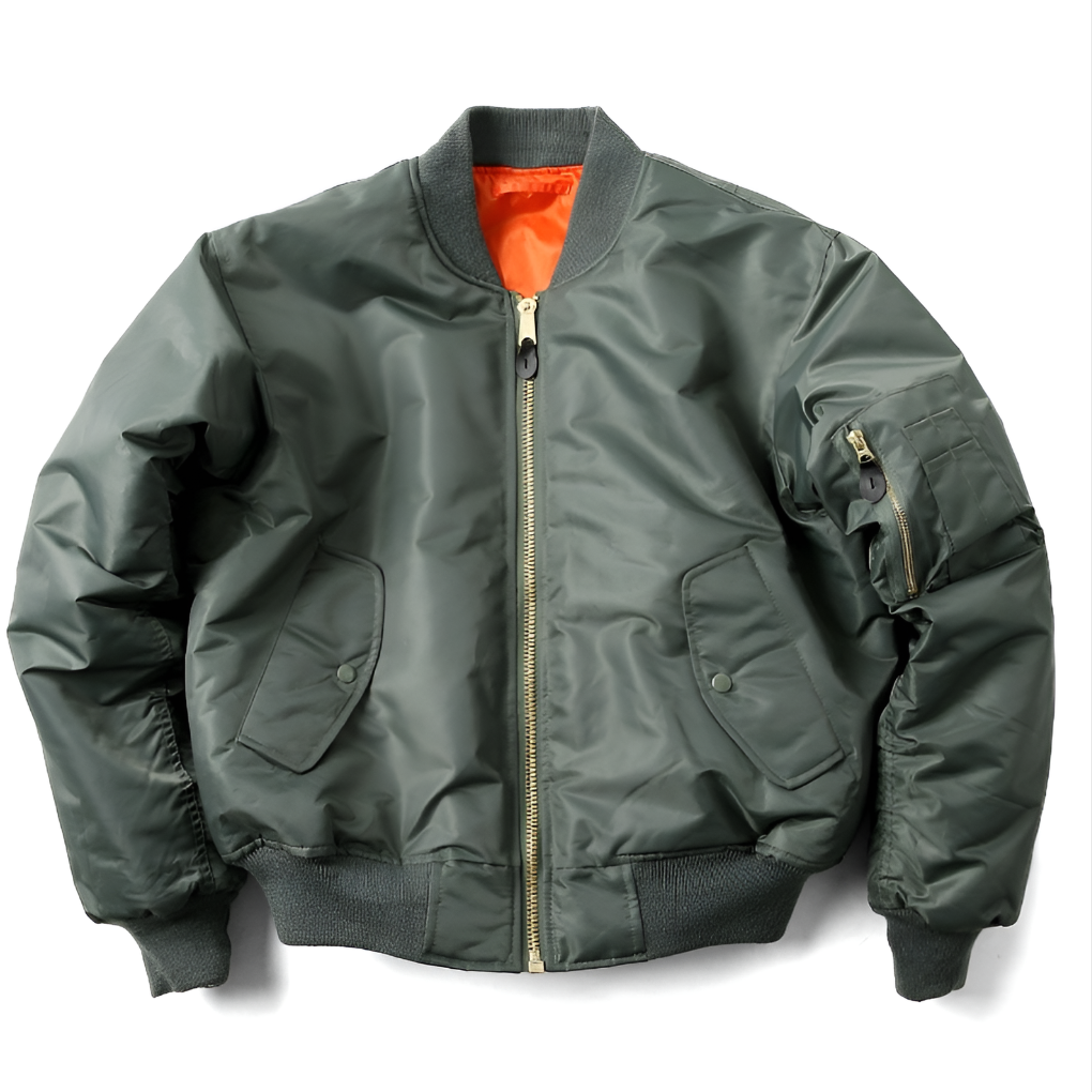 Harriet | Women's Zip Up Bomber Jacket with Sleeve Pocket