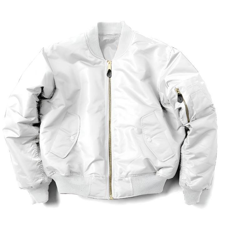 Harriet | Women's Zip Up Bomber Jacket with Sleeve Pocket