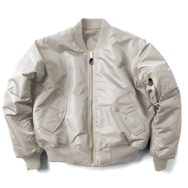 Harriet | Women's Zip Up Bomber Jacket with Sleeve Pocket