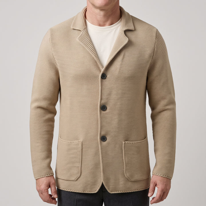 Hugo | Men's Knit Cardigan Sweater with Lapel Collar