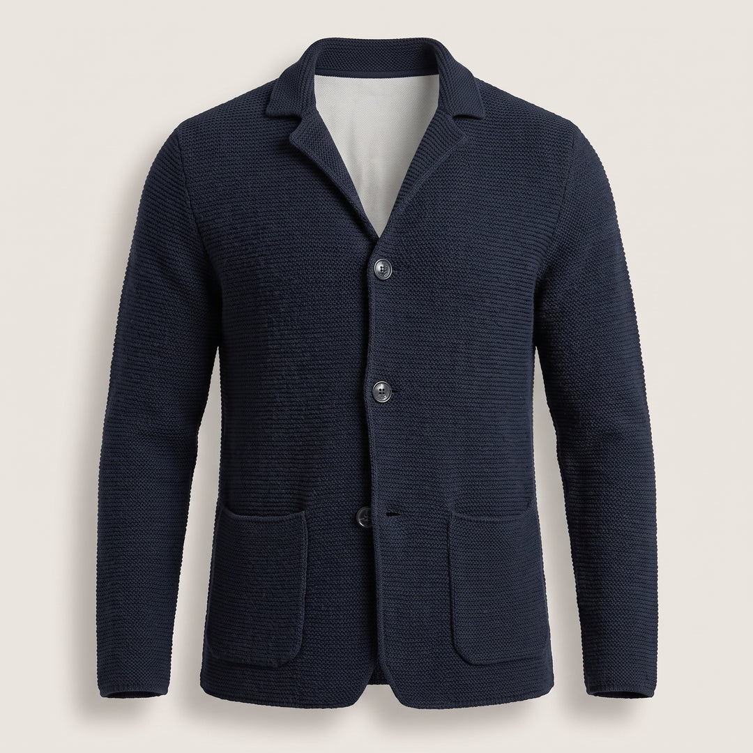 Hugo | Men's Knit Cardigan Sweater with Lapel Collar