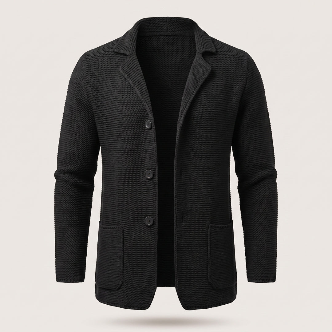 Hugo | Men's Knit Cardigan Sweater with Lapel Collar