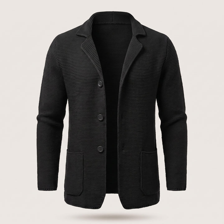 Hugo | Men's Knit Cardigan Sweater with Lapel Collar