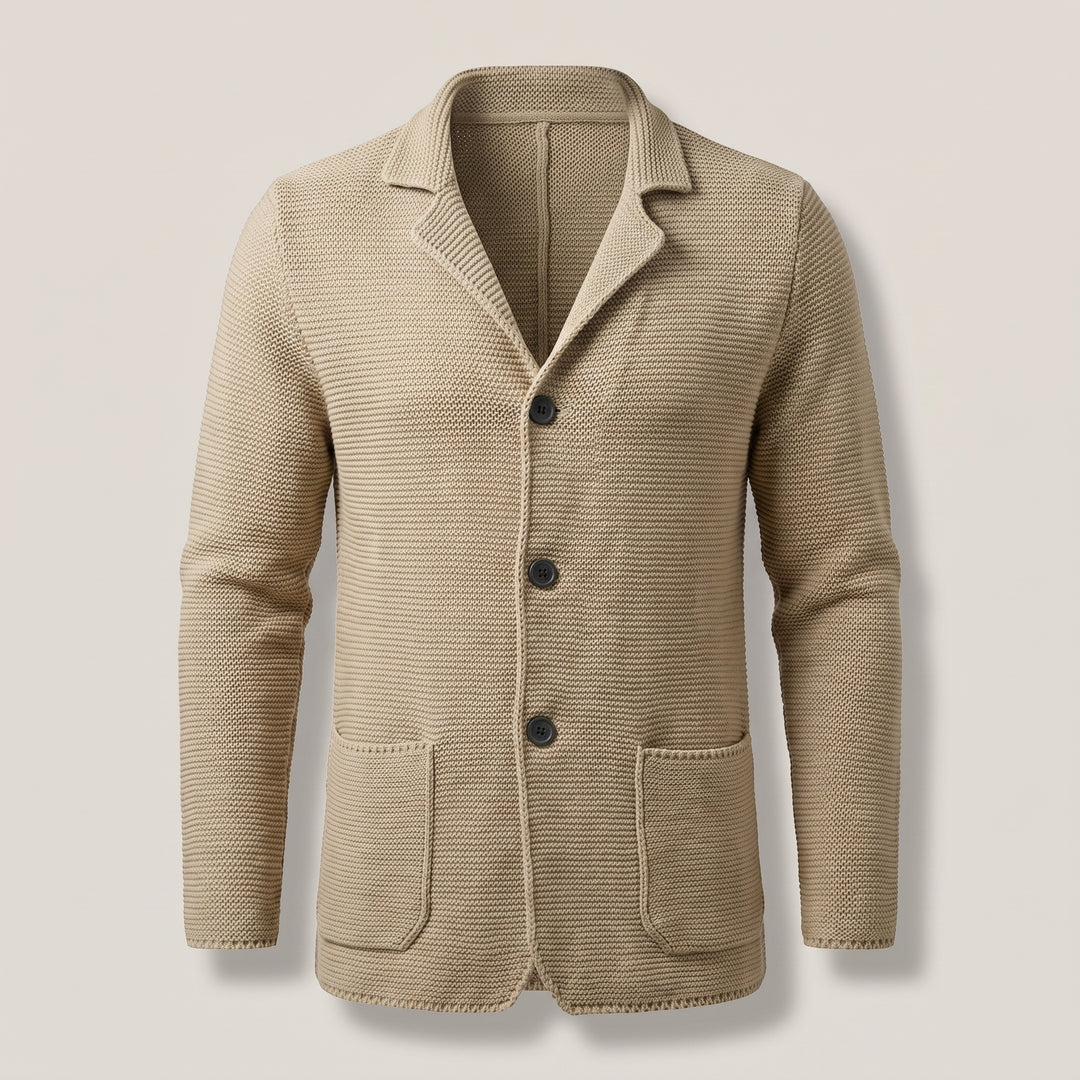 Hugo | Men's Knit Cardigan Sweater with Lapel Collar