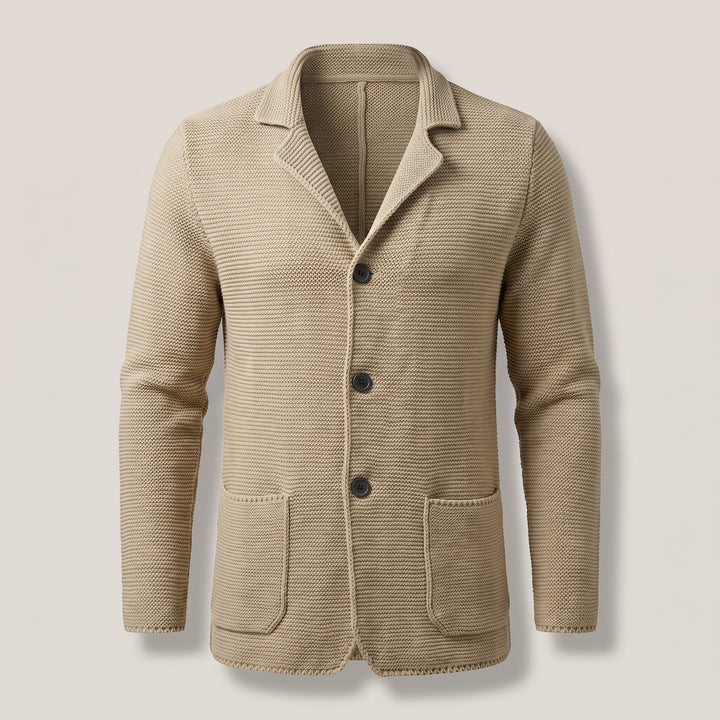 Hugo | Men's Knit Cardigan Sweater with Lapel Collar