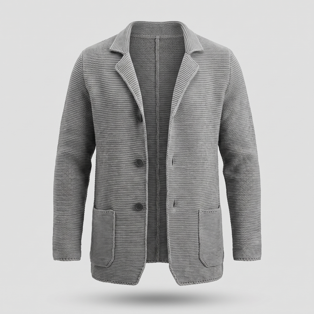Hugo | Men's Knit Cardigan Sweater with Lapel Collar