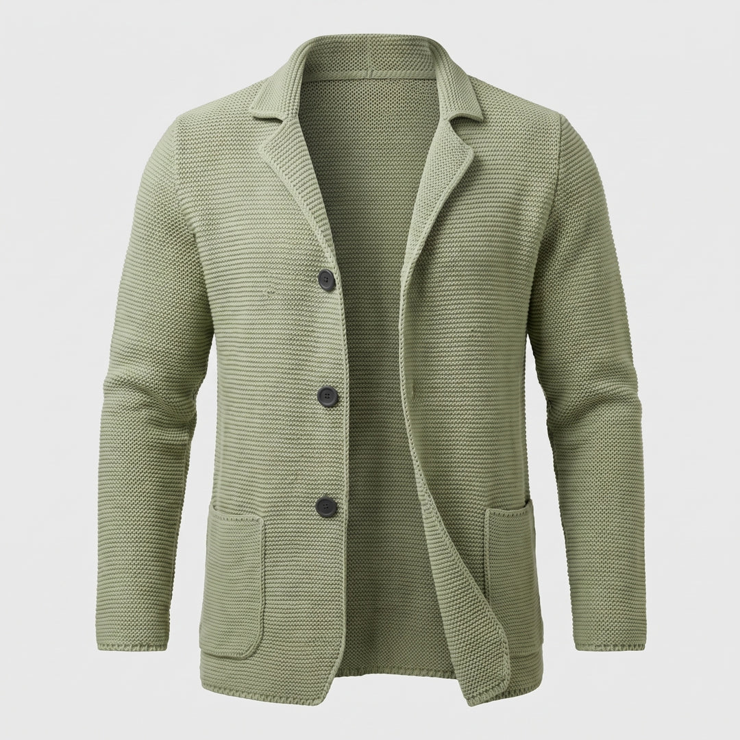 Hugo | Men's Knit Cardigan Sweater with Lapel Collar