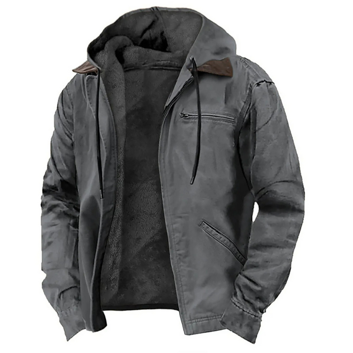 Hugo | Men's Winter Jacket with Removable Hood Full Zip