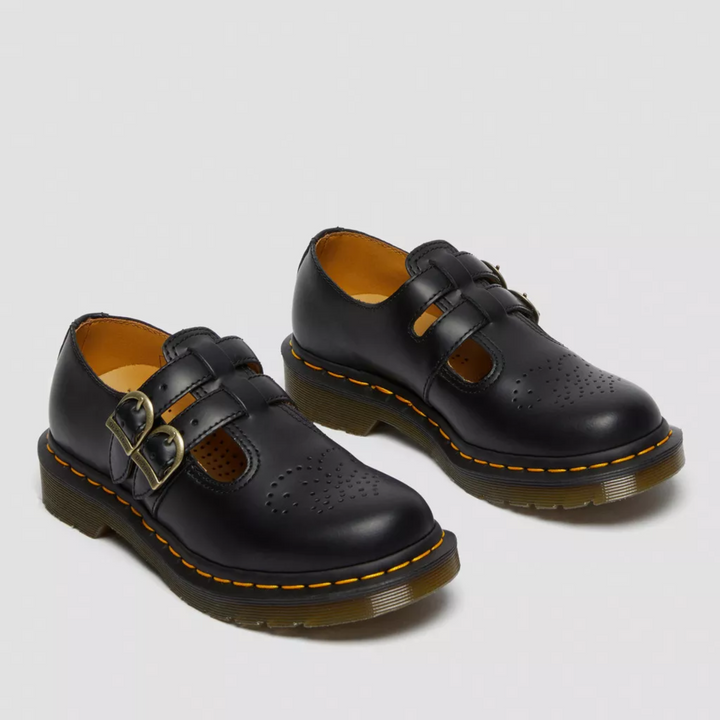 Ilse | Leren Oxford Schoenen Dames Dubbele Gesp Geperforeerd