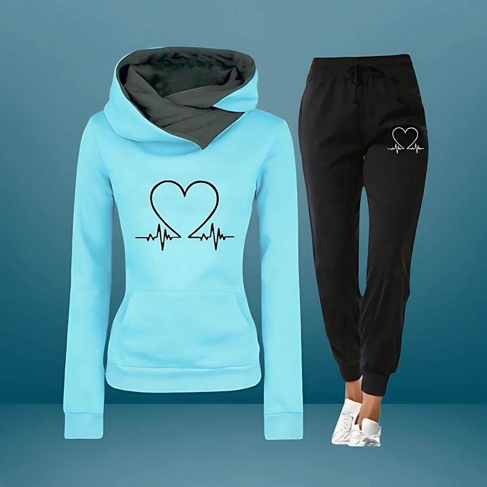 Ilse | Trainingspakken Dames Hoodie met Hartprint